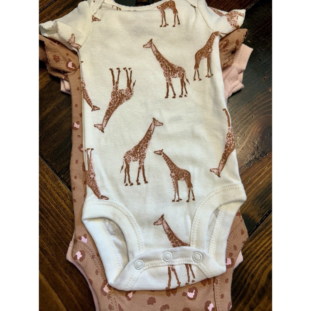Carter's Child of Mine Baby Girl Bodysuits, 3-Pack Newborn - Picture 5 of 5